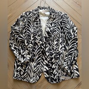 Roz & Ali Zebra Print Blazer